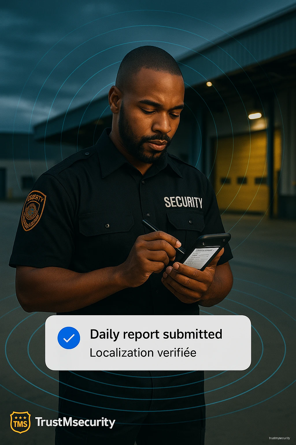 🛡️ TrustMySecurity — Submit Daily Reports with Verified Geolocation